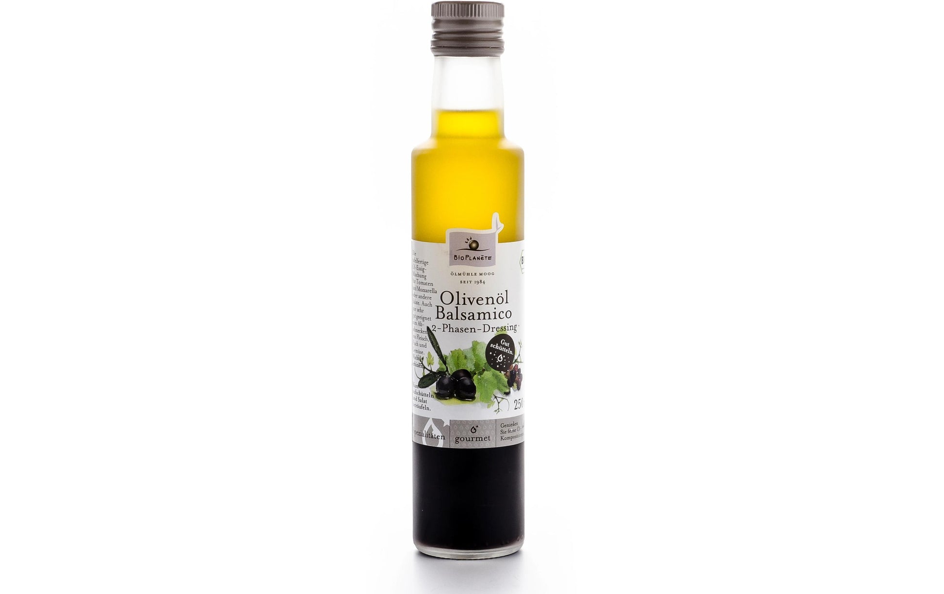 BIO PLANÈTE Olivenöl mit Balsamico di Modena Extra Vergine, Bio – 250 ml