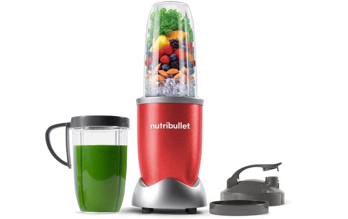 NutriBullet Smoothie-Mixer Pro NB907MAR – 0,9 l, 900 W, spülmaschinenfest – rot