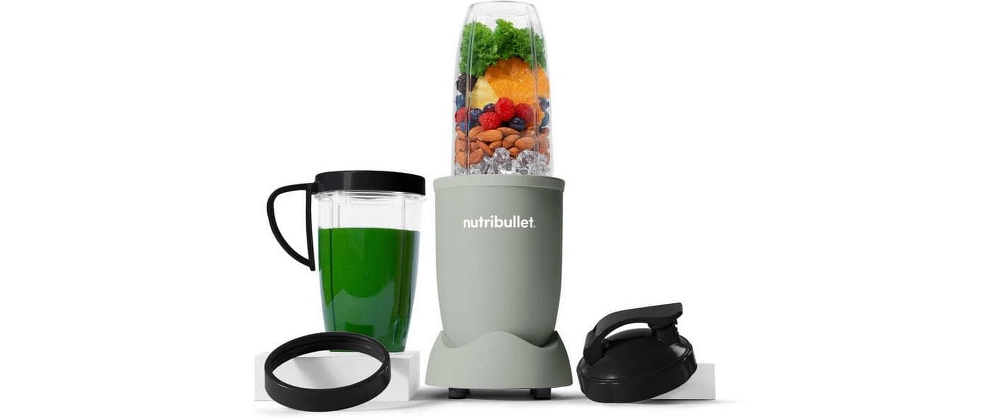 NutriBullet Smoothie-Mixer NB907MAJD – 900 W, spülmaschinenfest – matt jade