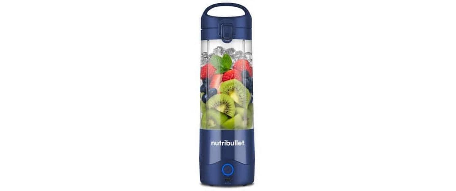 NutriBullet Smoothie-Mixer (To-Go) NBP003NBL – 475 ml, 14,8 W, Akku – Blau/Navy