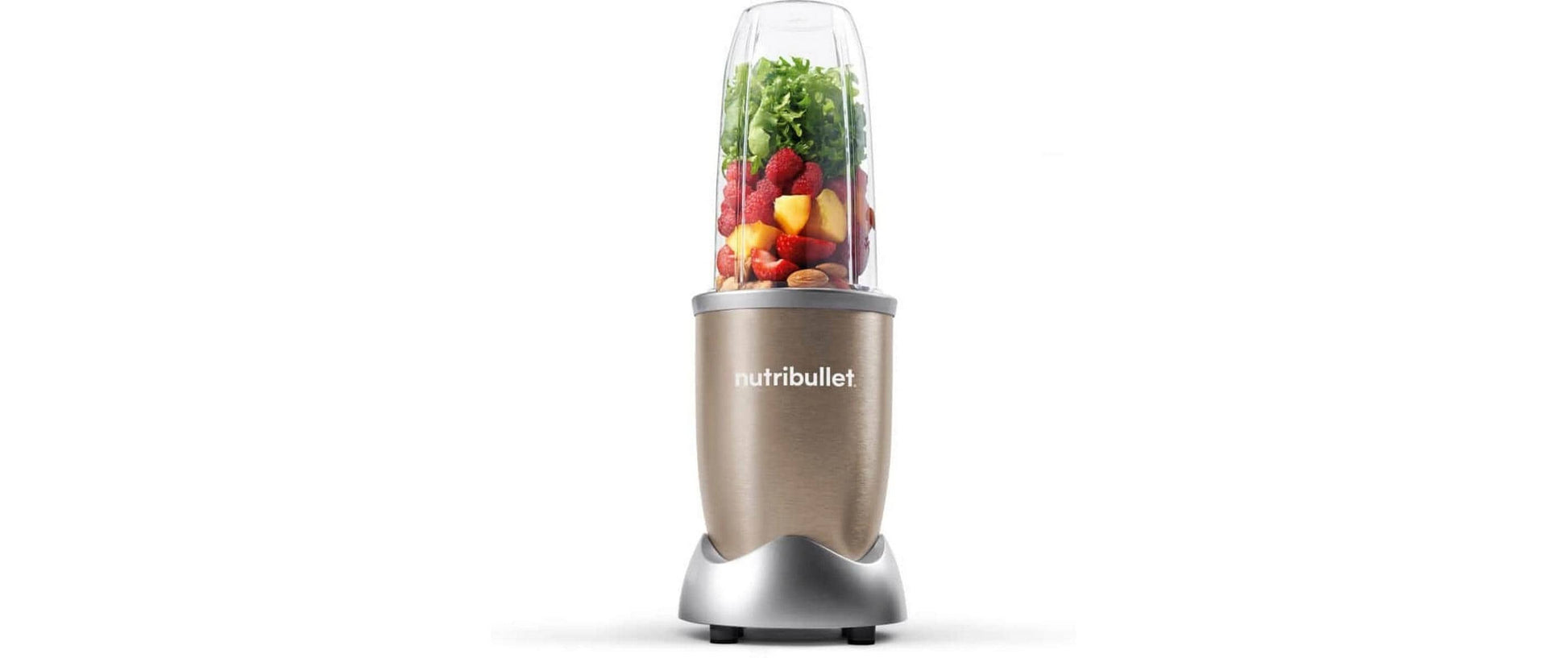 NutriBullet Smoothie-Mixer NB904CP – 0,7 l, 900 W, To-Go – champagner