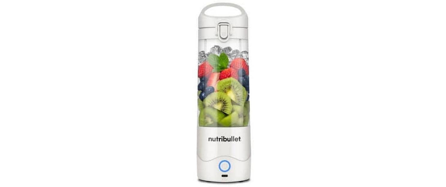 NutriBullet Smoothie-Mixer Portable NBP003W – 475 ml, 14,8 W, Akku – Weiss
