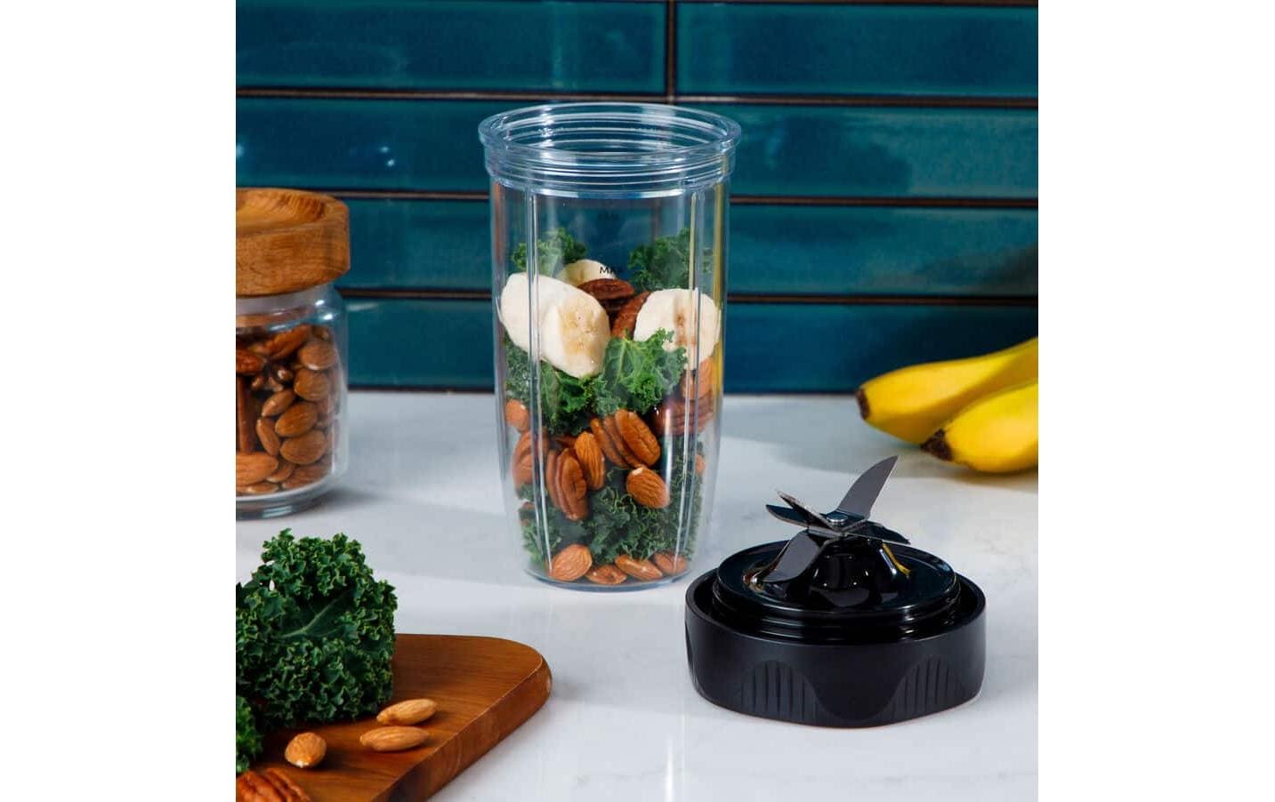 NutriBullet Smoothie-Mixer NB1206DGCC – 0,7 l, 1200 W, spülmaschinenfest – dunkelgrau/silber