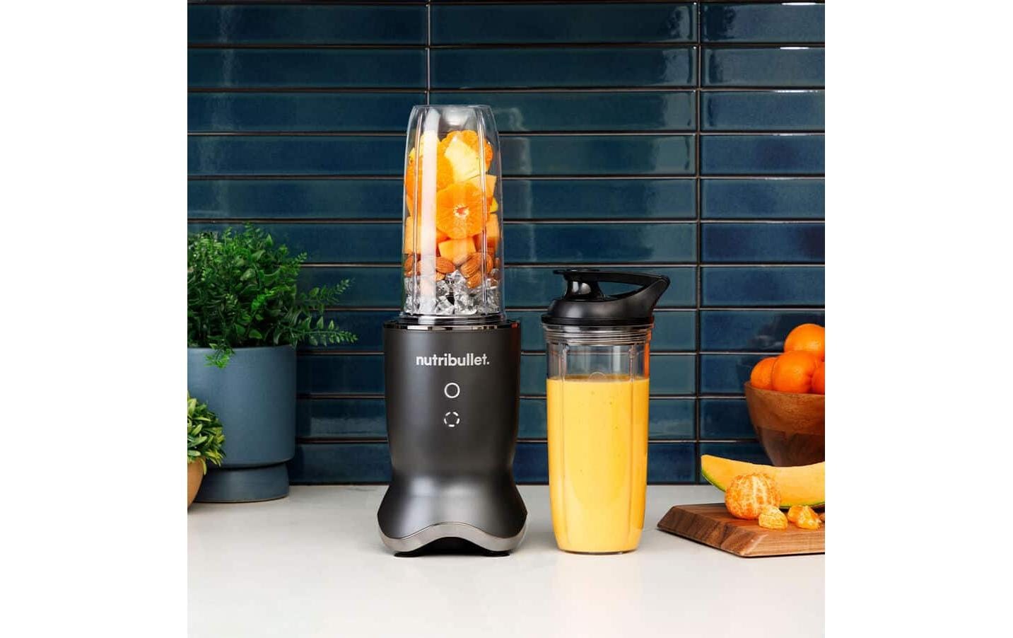 NutriBullet Smoothie-Mixer NB1206DGCC – 0,7 l, 1200 W, spülmaschinenfest – dunkelgrau/silber