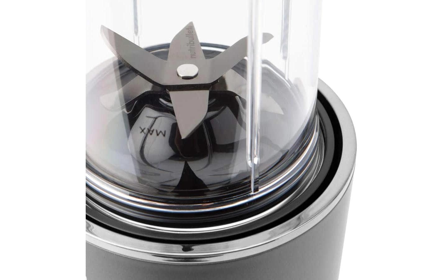 NutriBullet Smoothie-Mixer NB1206DGCC – 0,7 l, 1200 W, spülmaschinenfest – dunkelgrau/silber