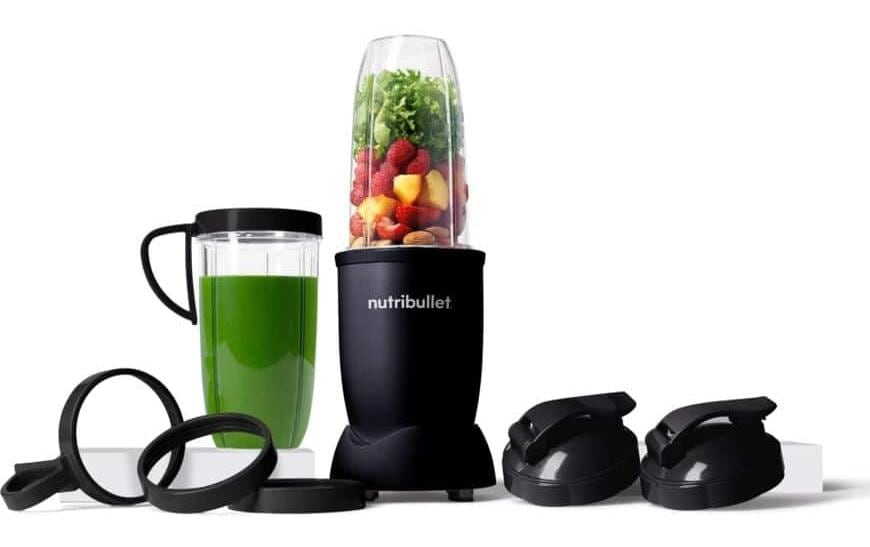 NutriBullet Smoothie-Mixer NB910MAB – 0,9 l, 900 W, Eis-Crusher – Schwarz matt