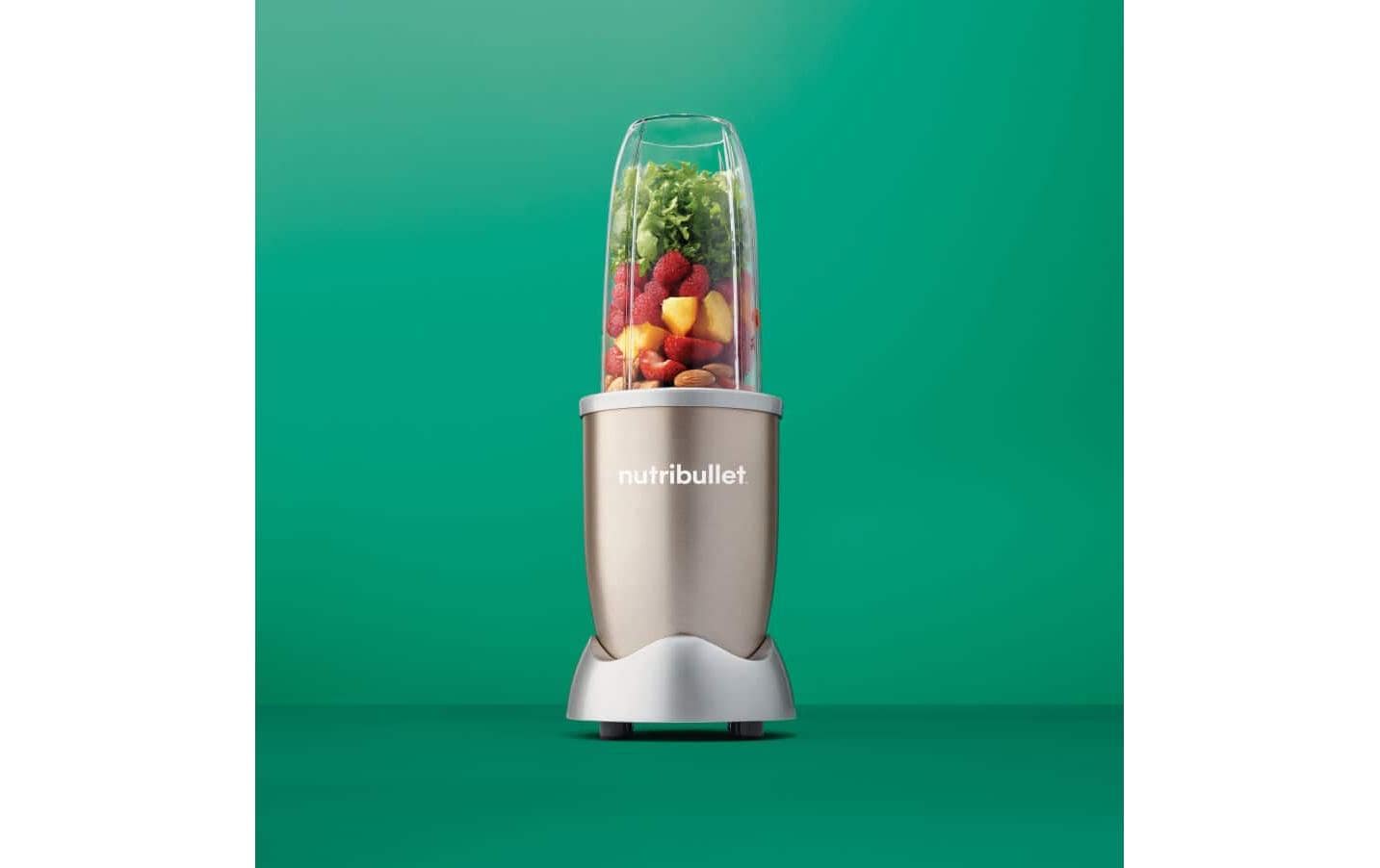 NutriBullet Smoothie-Mixer NB904CP – 0,7 l, 900 W, To-Go – champagner