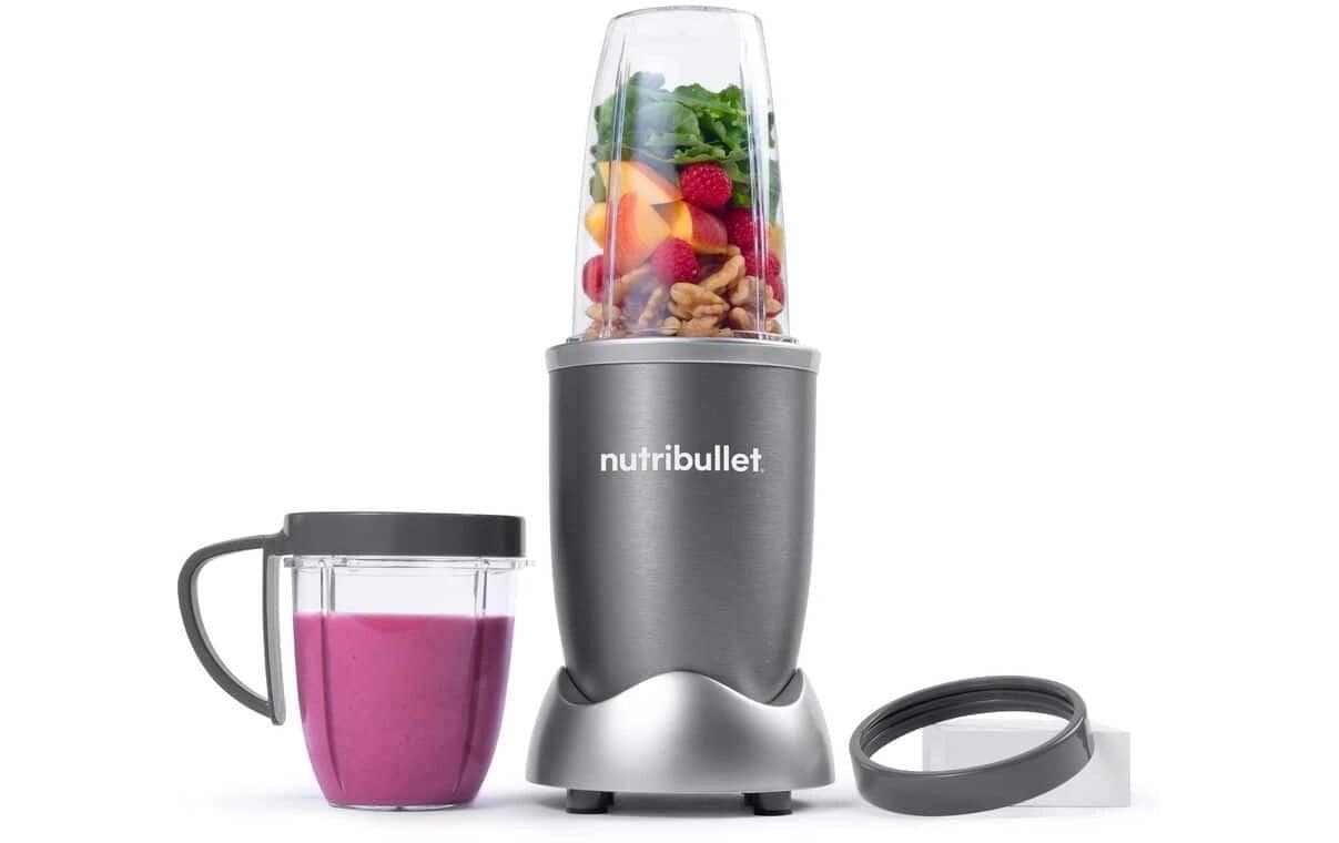 NutriBullet Smoothie-Mixer Original NB606DG – 525 ml, 600 W, spülmaschinenfest – dunkelgrau