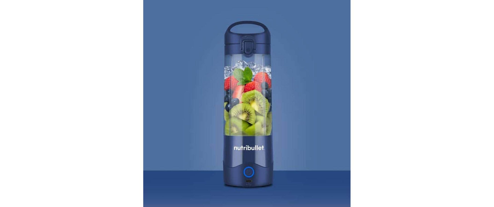 NutriBullet Smoothie-Mixer (To-Go) NBP003NBL – 475 ml, 14,8 W, Akku – Blau/Navy