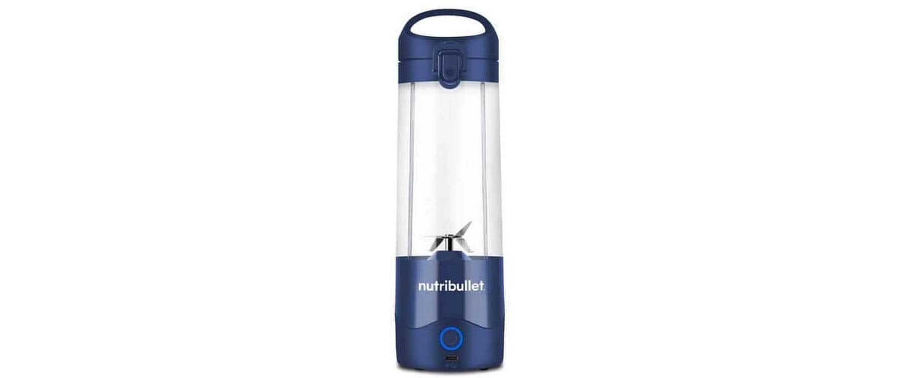 NutriBullet Smoothie-Mixer (To-Go) NBP003NBL – 475 ml, 14,8 W, Akku – Blau/Navy