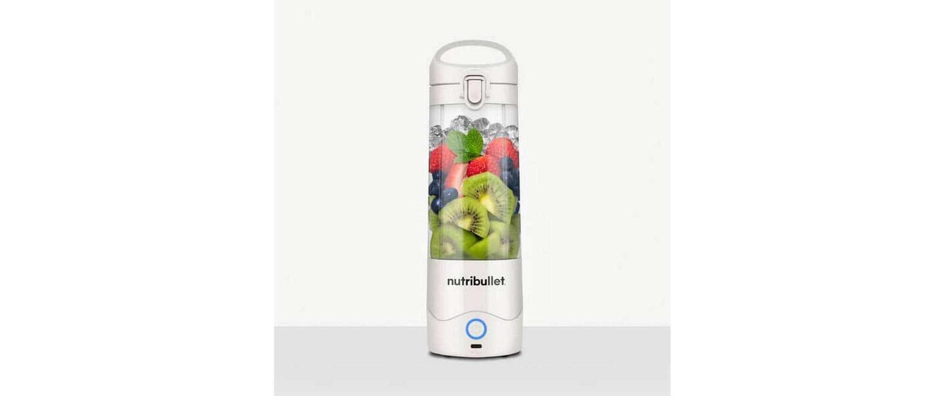 NutriBullet Smoothie-Mixer Portable NBP003W – 475 ml, 14,8 W, Akku – Weiss