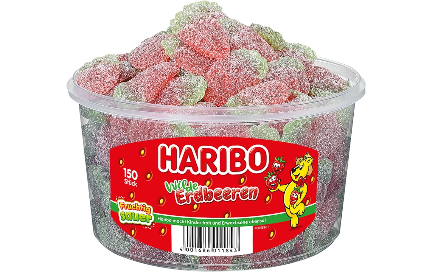 Haribo Saure Wilde Erdbeeren Fruchtgummi – 1,2 kg