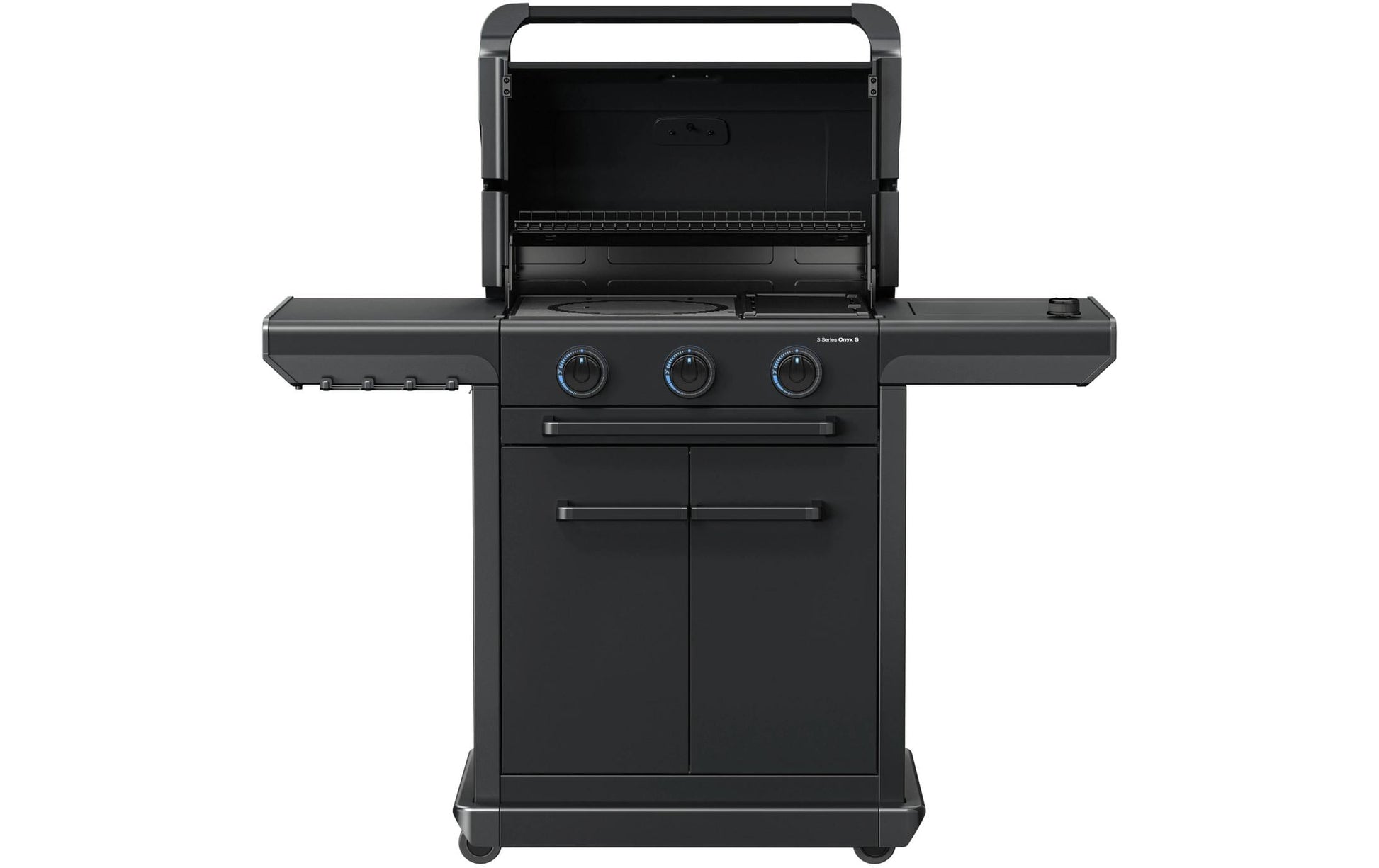 Campingaz Gasgrill 3 Series Onyx – 3 Brenner, 7500 W, Kochfläche 61×35 cm, Seitenkochstelle – schwarz