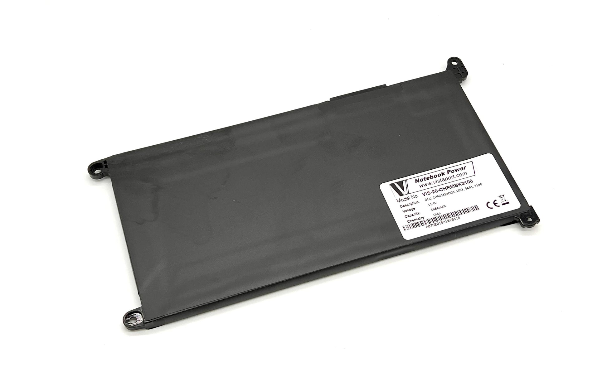Vistaport Notebook-Akku – für Dell Chromebook 3100/2-in-1, 3400, 5488–5593 – 42 Wh, 11,4 V (3 Zellen)