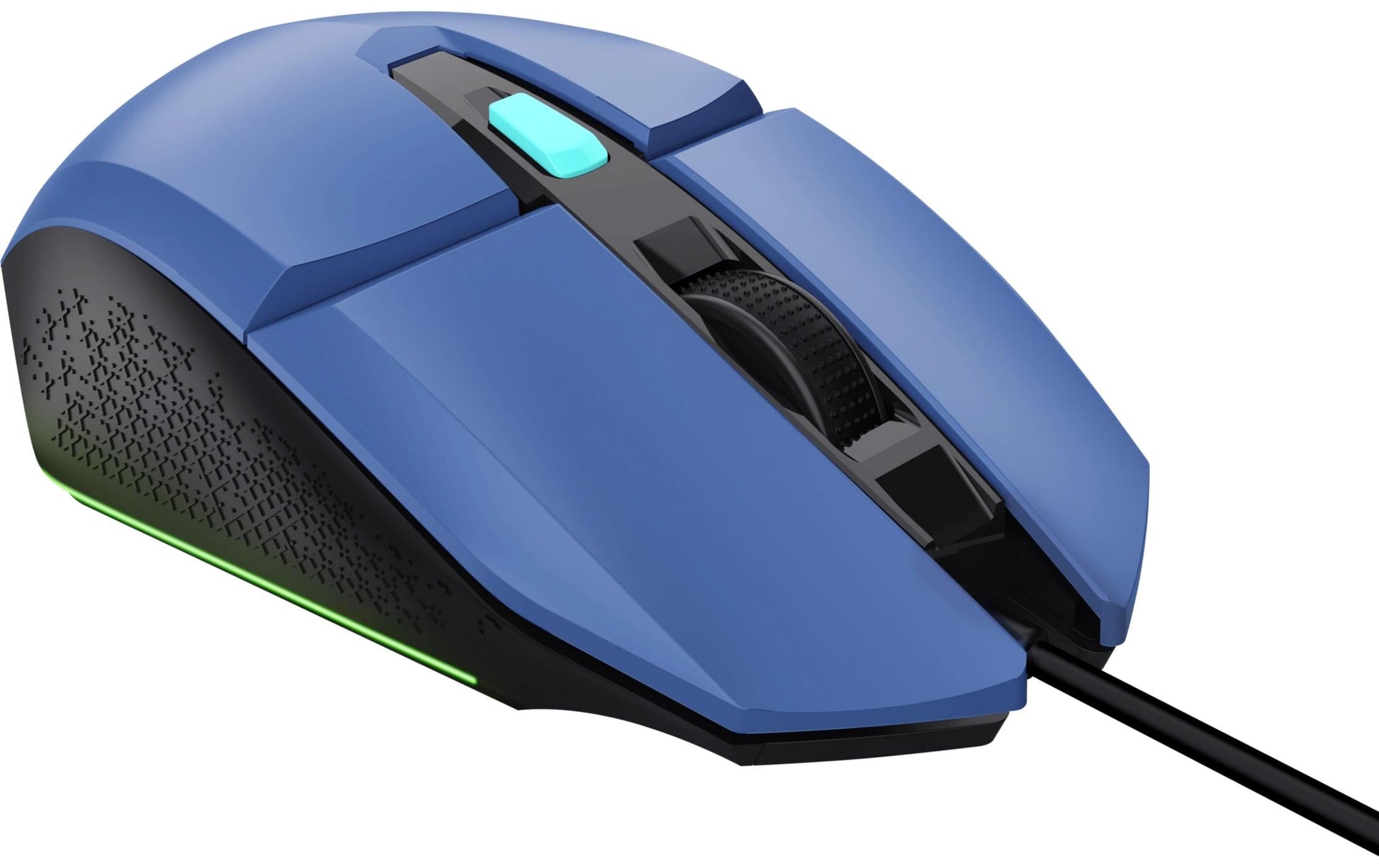 Trust GXT109 Felox – Gaming-Maus – Kabelgebunden (USB-A), 6400 DPI, RGB-Beleuchtung, beidhändig, Blau