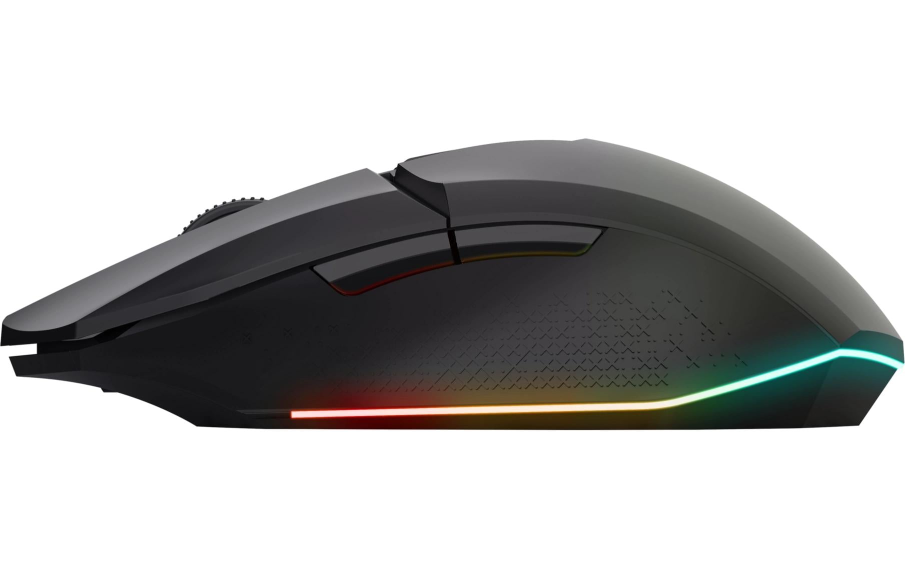 Trust GXT109 Felox – Gaming-Maus – Kabellos (2,4 GHz), 4800 DPI, RGB-Beleuchtung, Rechtshänder, Schwarz