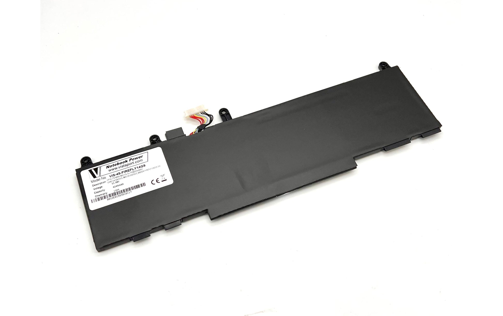 Vistaport Notebook-Akku – für HP Elite/EliteBook/ZBook/Dragonfly (G9–G10) – 51,3 Wh (3 Zellen) – Schwarz
