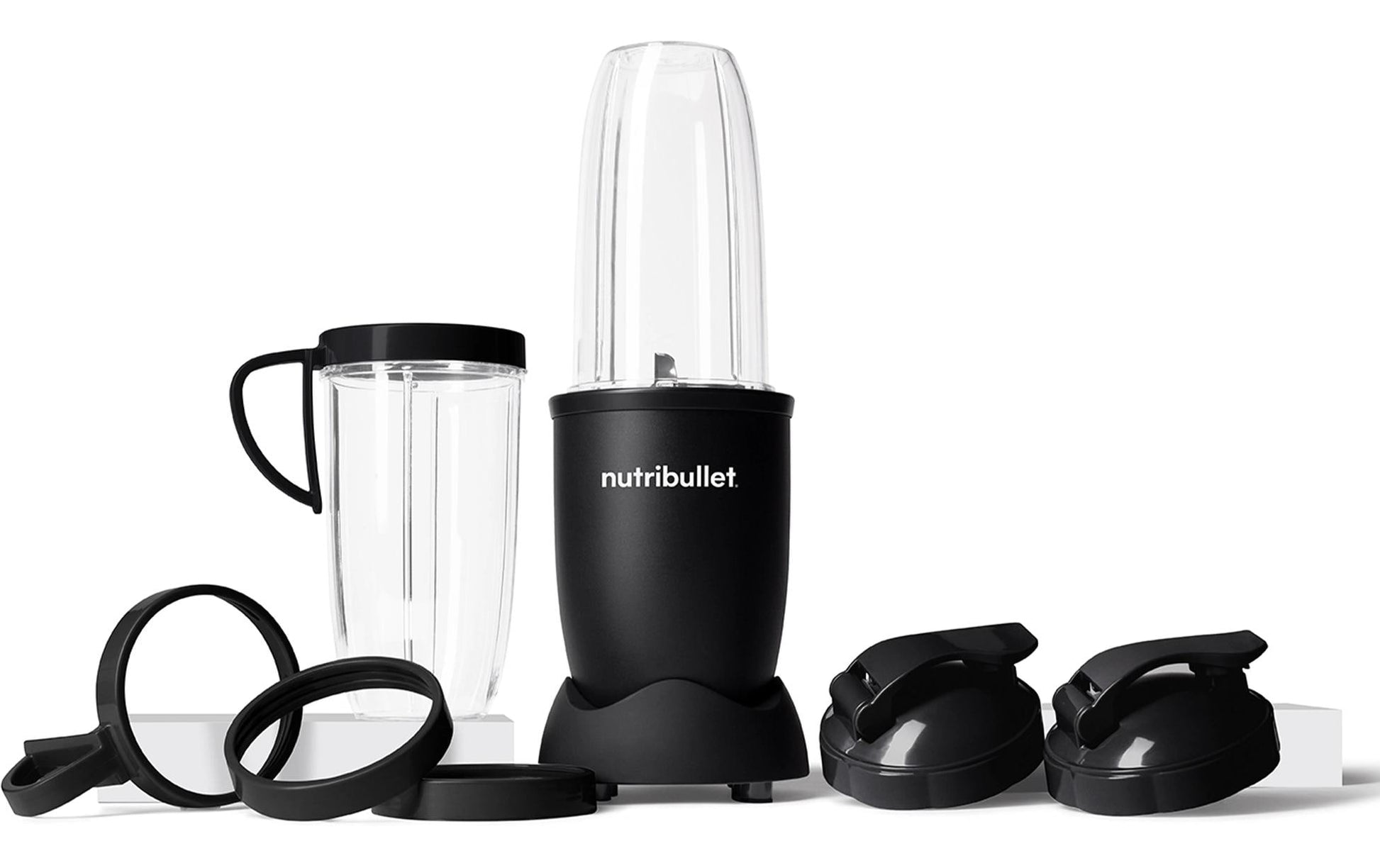 NutriBullet Smoothie-Mixer NB910MAB – 0,9 l, 900 W, Eis-Crusher – Schwarz matt