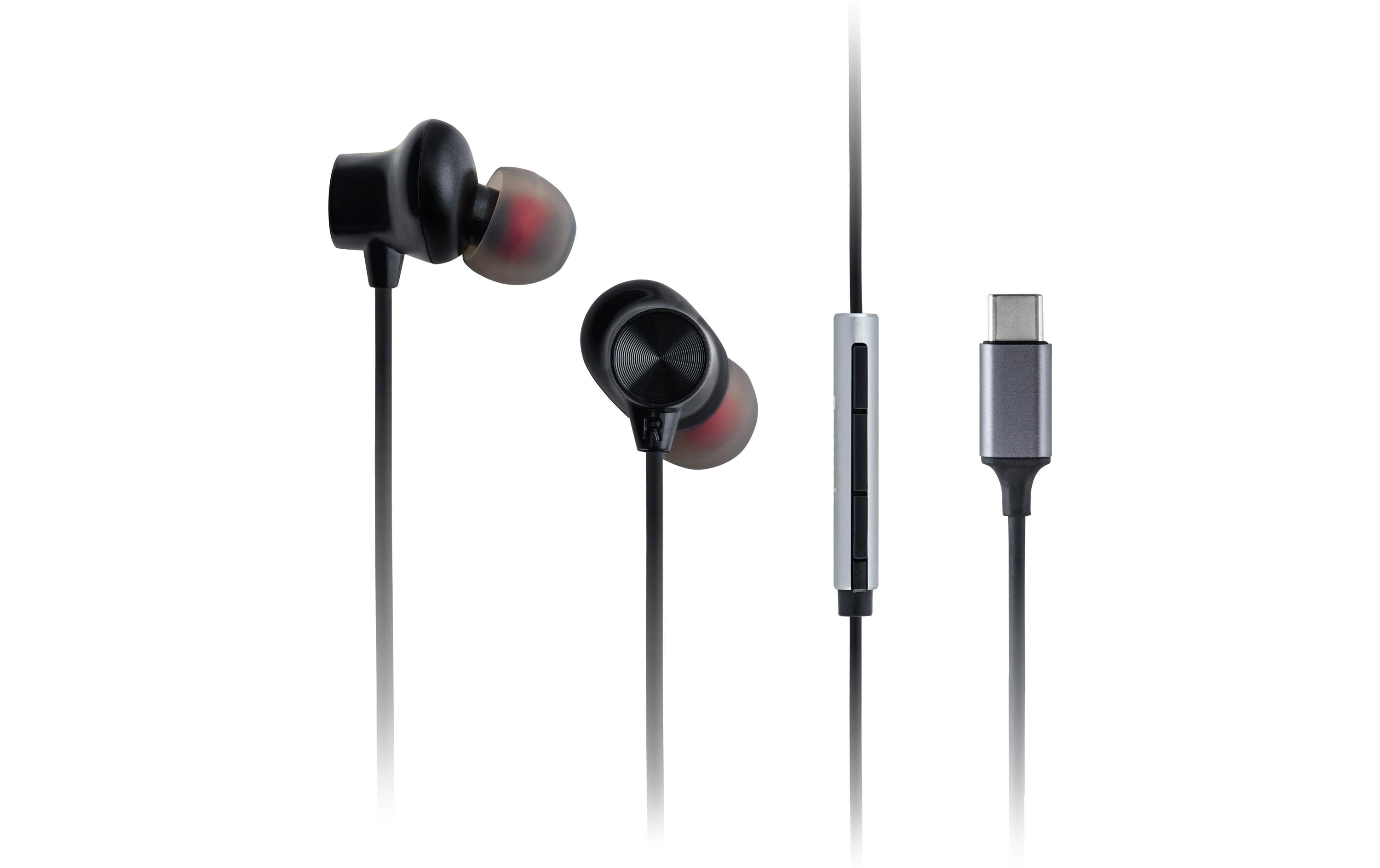 Panasonic RP-TCM225DEK In-Ear Headset – Stereo, Kabel (USB-C), Schwarz