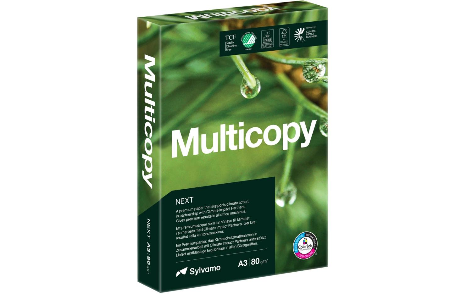 MultiCopy next Kopierpapier matt weiss – A3, 80 g/m², 500 Blatt