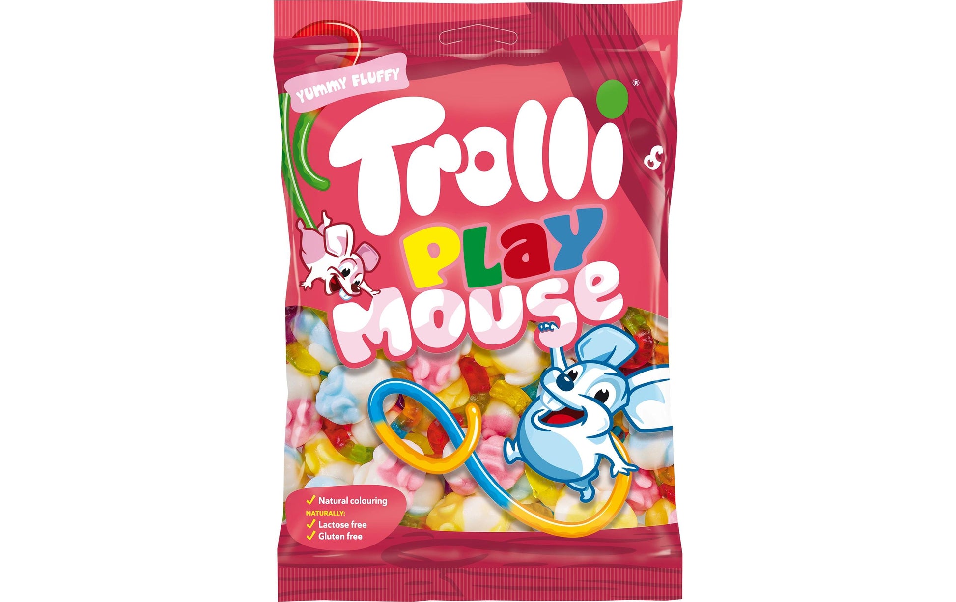 Trolli Playmouse Gummibonbons Früchte, glutenfrei – 200 g