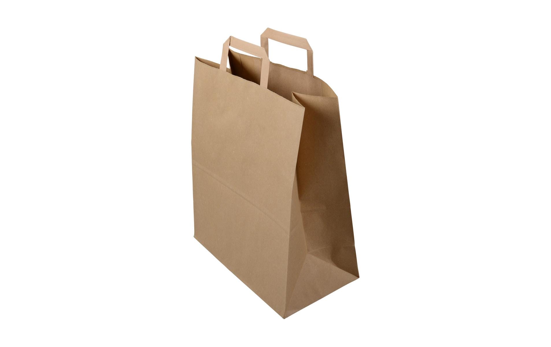 Elco Tragetasche, Braun – 320 × 170 × 380 mm – 50 Stk.