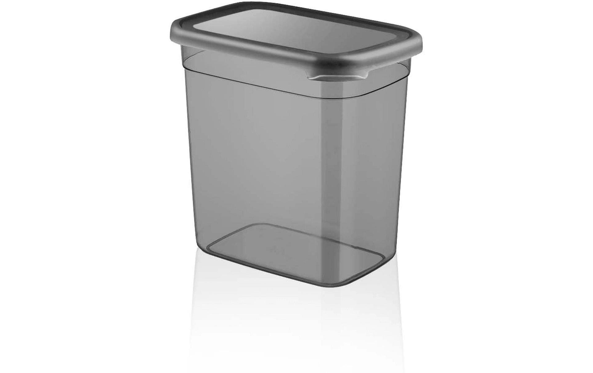 Hermia Vorratsdose 2 l, 16 × 11,5 × 16,5 cm, Polypropylen (PP), Anthrazit, 24 Stk.