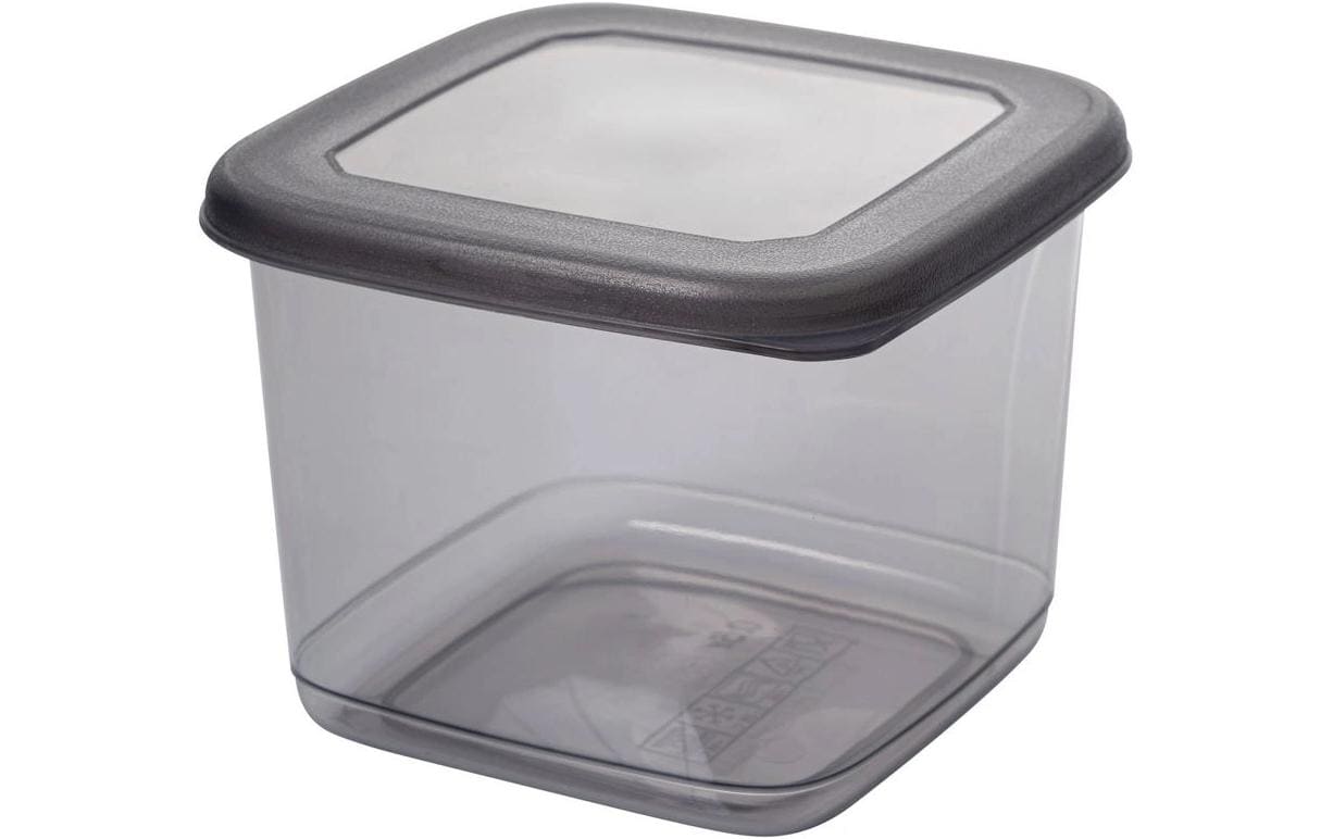 Hermia Vorratsdose 500 ml, 10 × 10 × 9,5 cm, Polypropylen (PP), Anthrazit, 12 Stk.