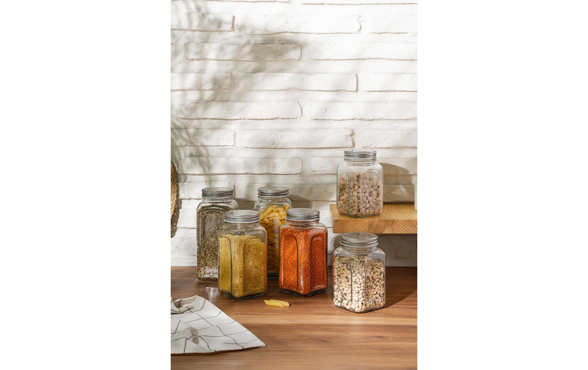 Hermia Vorratsdose 980 ml, Glas, Transparent