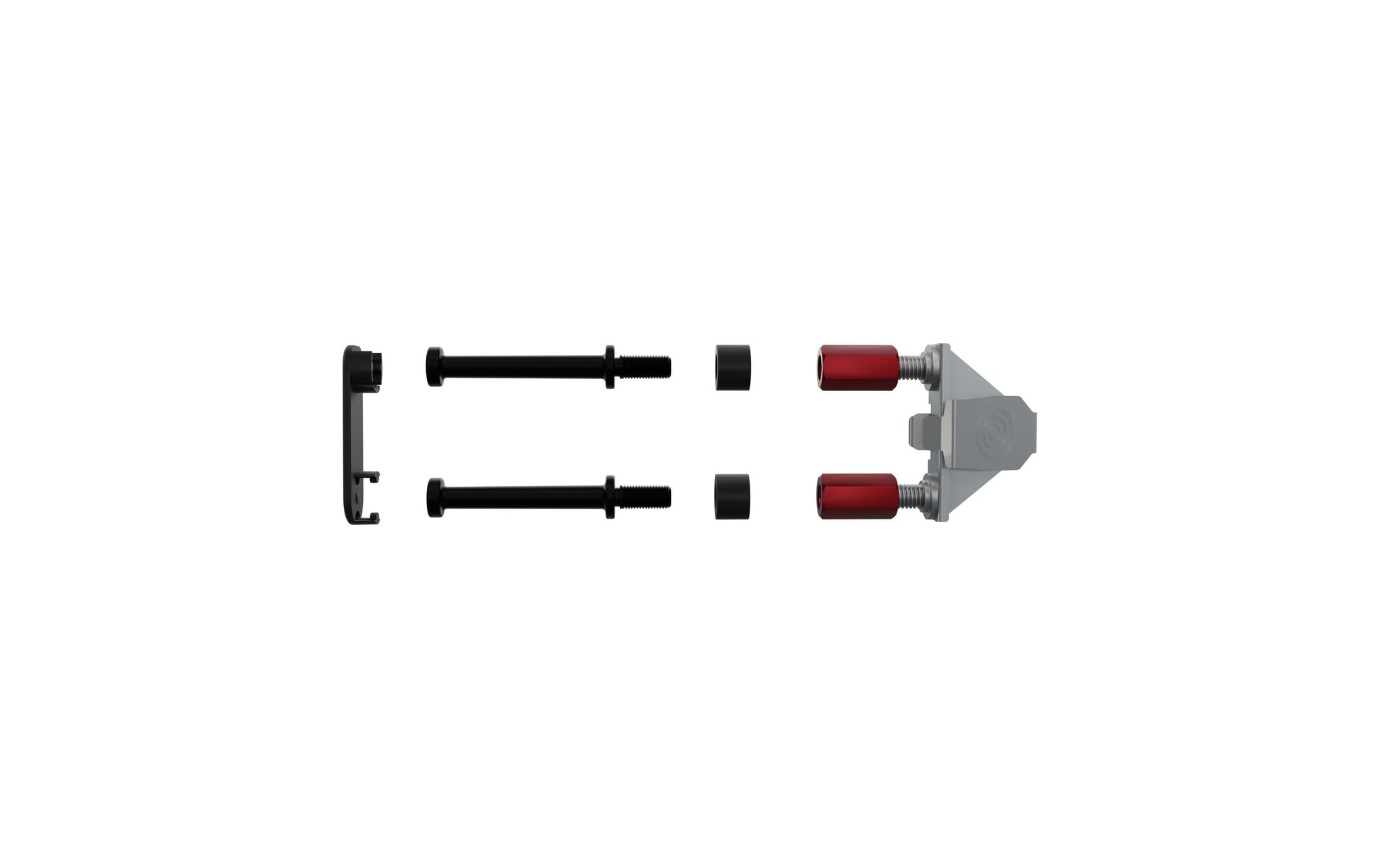PATCHBOX 19" Rangierpanel, Rack-Montage, 24er-Pack, Polyoxymethylen (POM)/Stahl – für M6 Cage Nuts – Schwarz