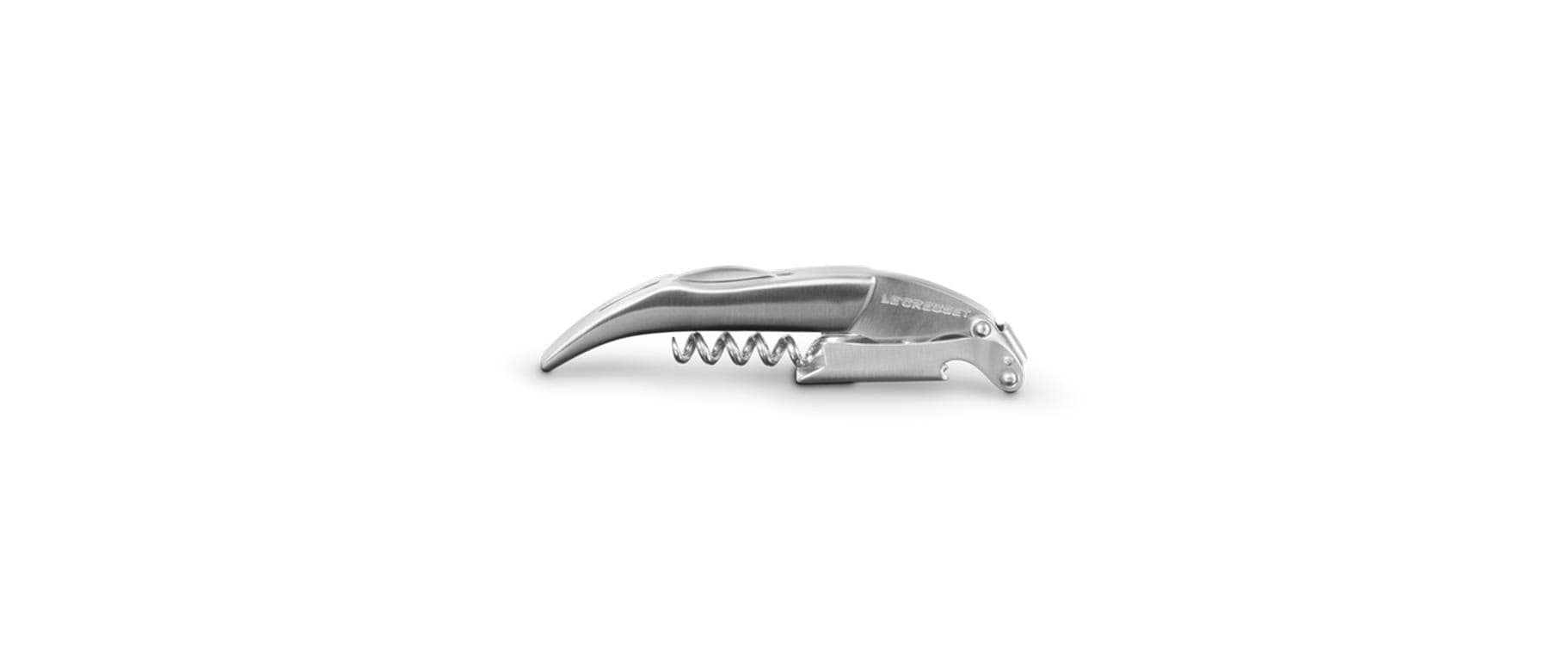 Le Creuset Kellnermesser – 12,8 × 3,6 × 1,5 cm, Edelstahl, Folienschneider, ergonomischer Griff