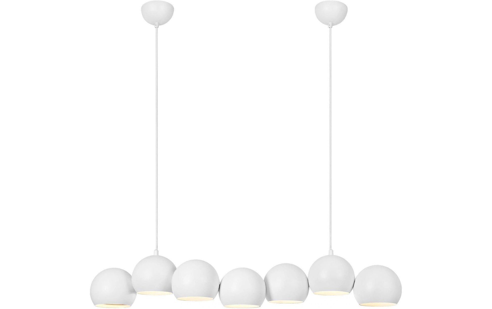 Markslöjd Hängeleuchte Cupolo – 15,0 × 101,0 cm, 800 lm, 40 W, 2700 K, 7× E14, weiss
