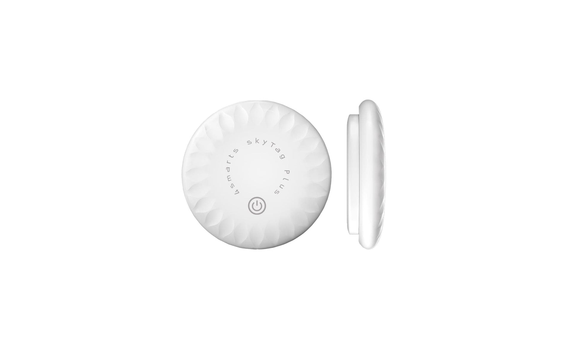4smarts SkyTag Plus – Finder – Bluetooth, IP65, Weiss, CR2032, für Apple Find My-App, 2 Stück