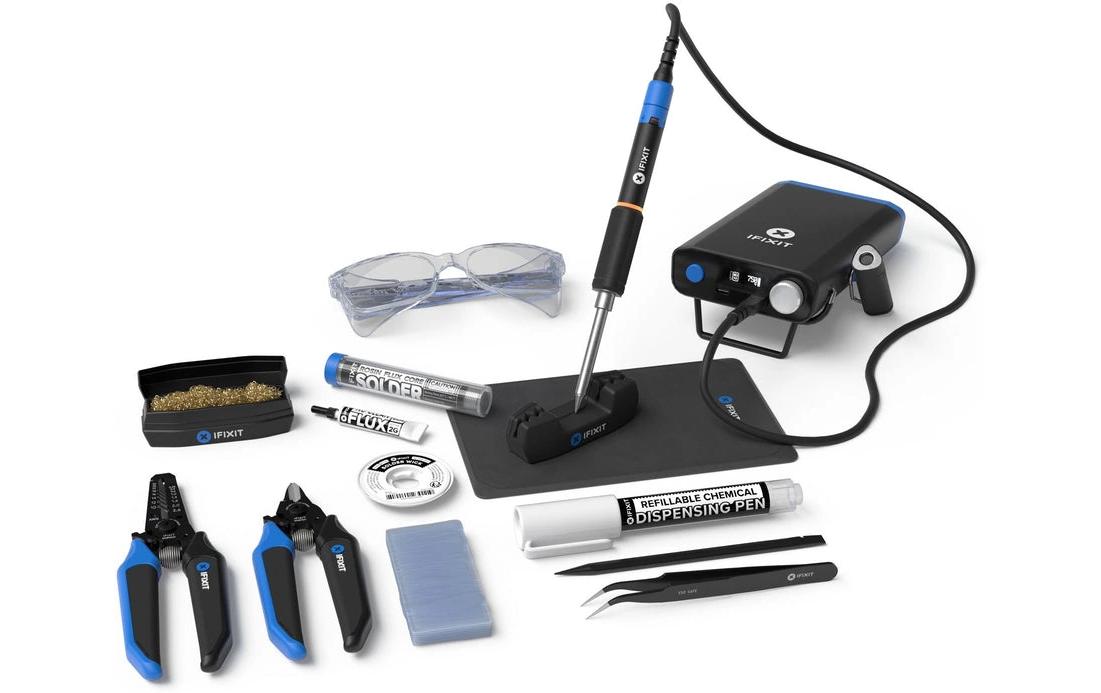 iFixit FixHub Power Series Löt-Werkzeugset – 100 W – 100–420 °C – Akku
