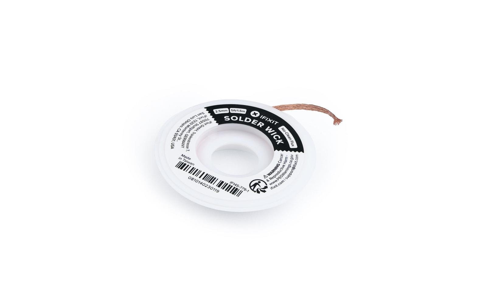 iFixit Entlötlitze 2,5 × 1'500 mm – 1 Stk – für Universal