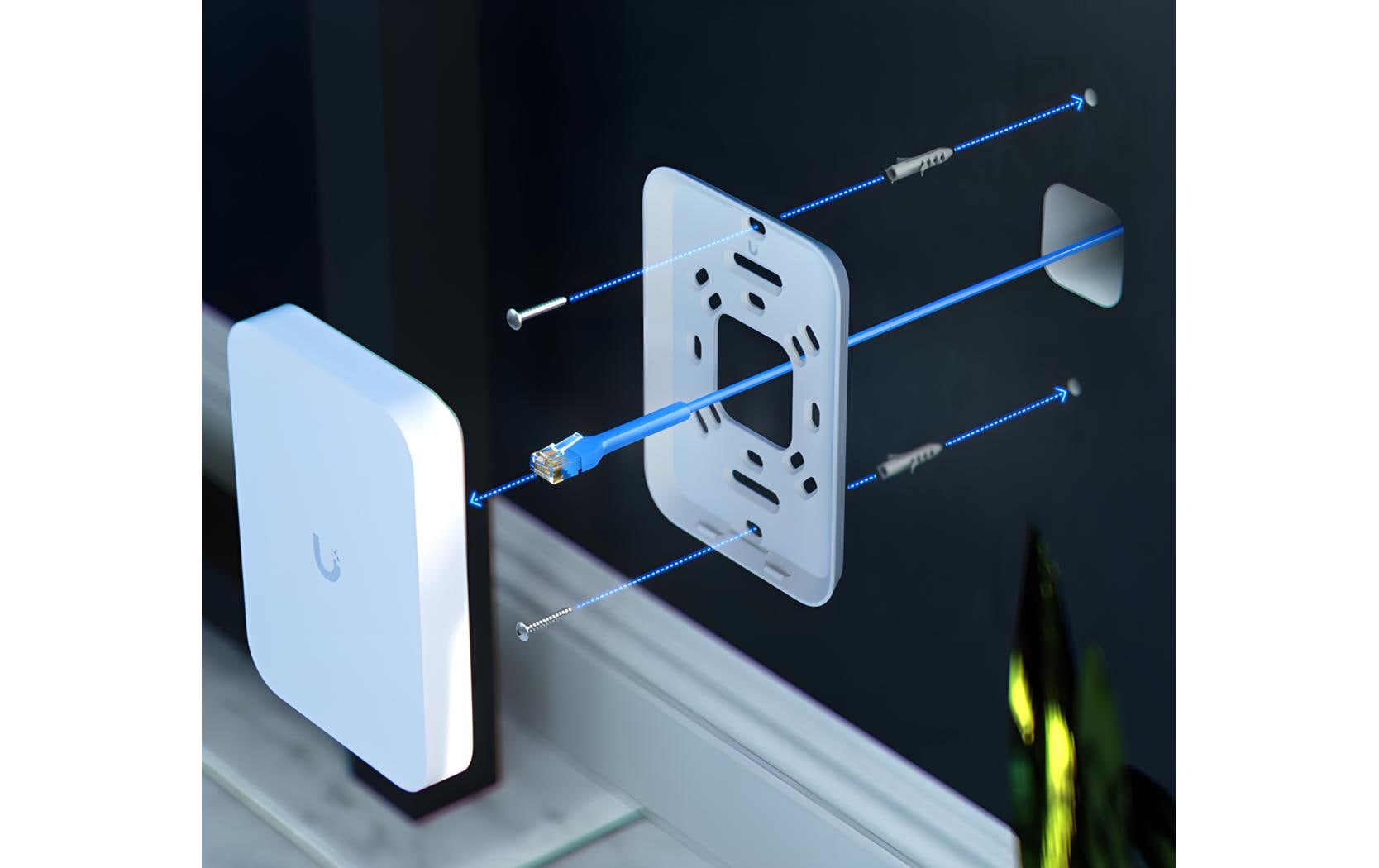 Ubiquiti UniFi U7-IW – Access Point – Wi-Fi 7 (2,4/5 GHz), 4,3 Gbit/s, 2.5GbE, PoE+, Wandmontage