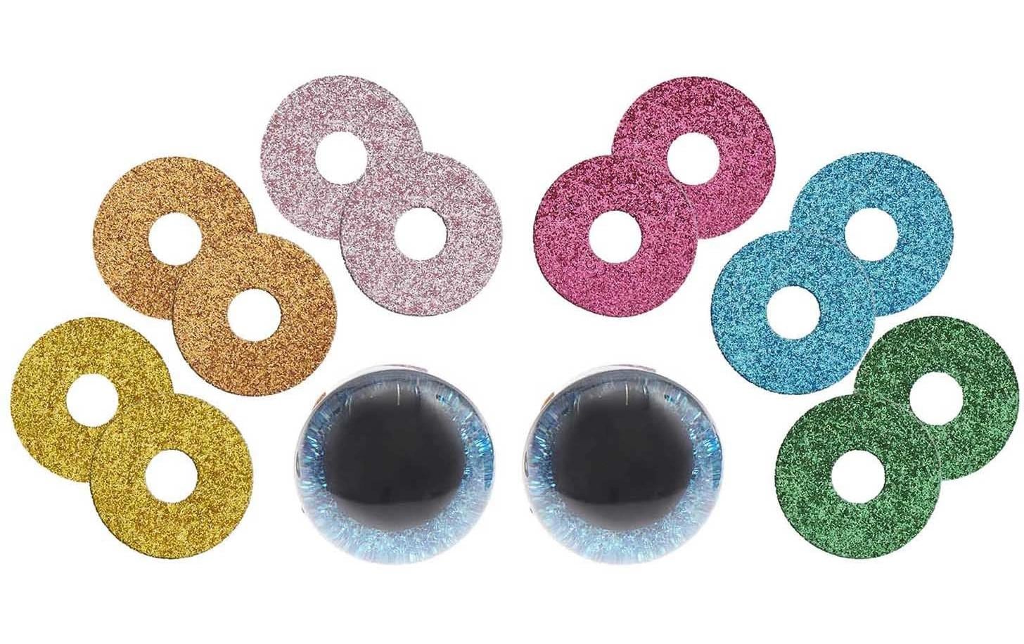 Rico Design Sicherheitsaugen, Ø 3 cm, 2 Stk, mehrfarbig