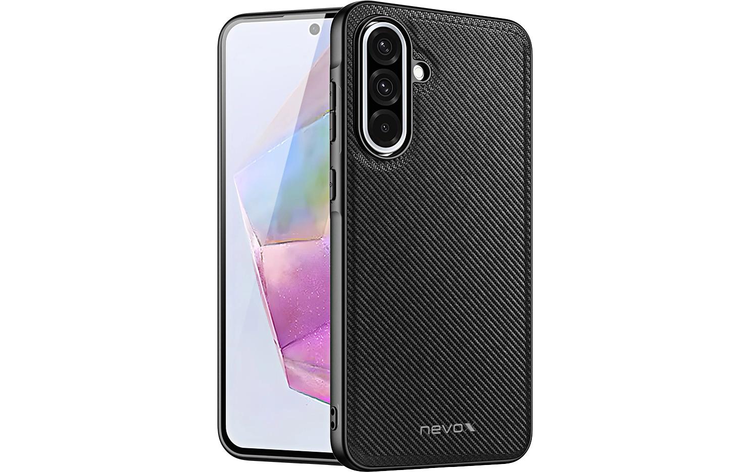 nevox StyleShell NYLO – Backcover – für Samsung Galaxy A36 5G – TPU, schwarz