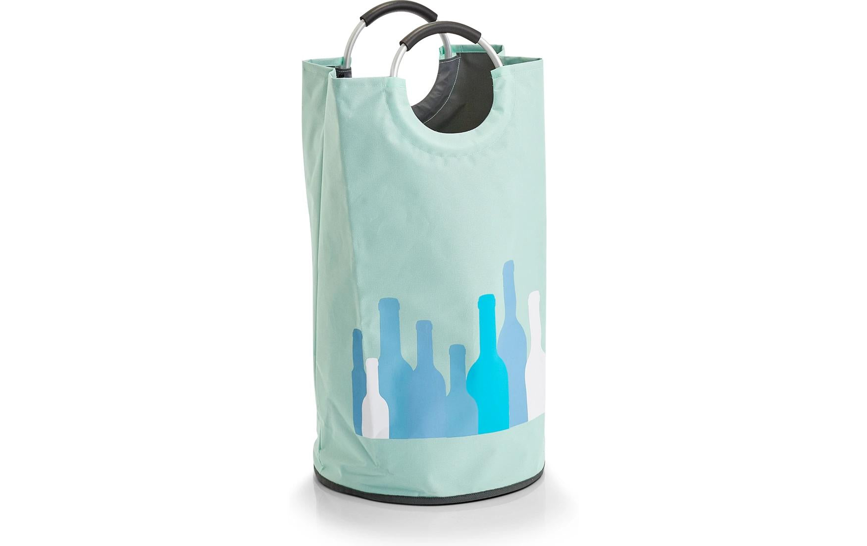 Zeller Present Sammelsack (PET) für PET-Getränkeflaschen – 70 l, Polyester, Grün, Ø 360 × 720 mm, 1 Stk