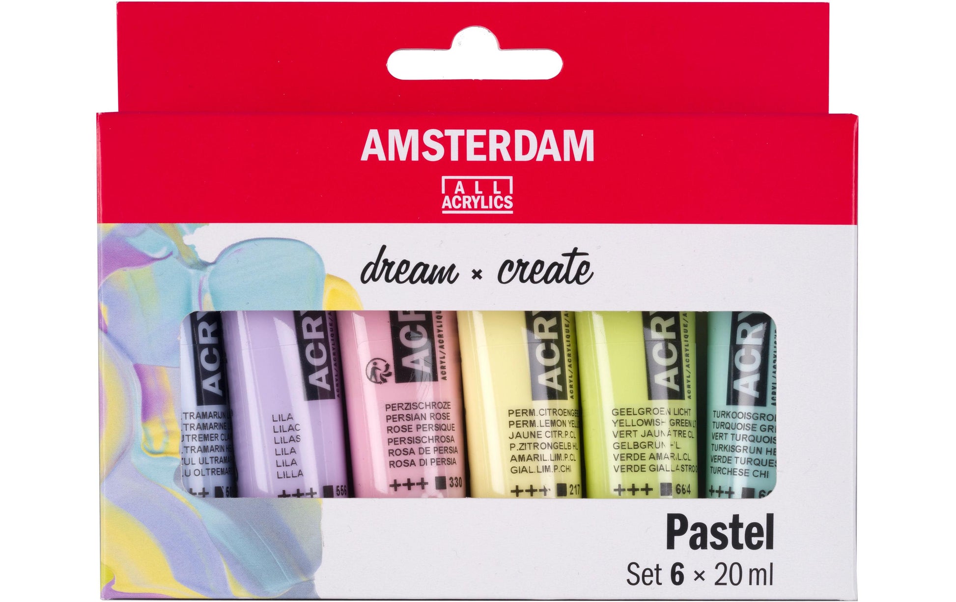Amsterdam Acrylfarbe – Set – 6 Farben, 6 × 20 ml