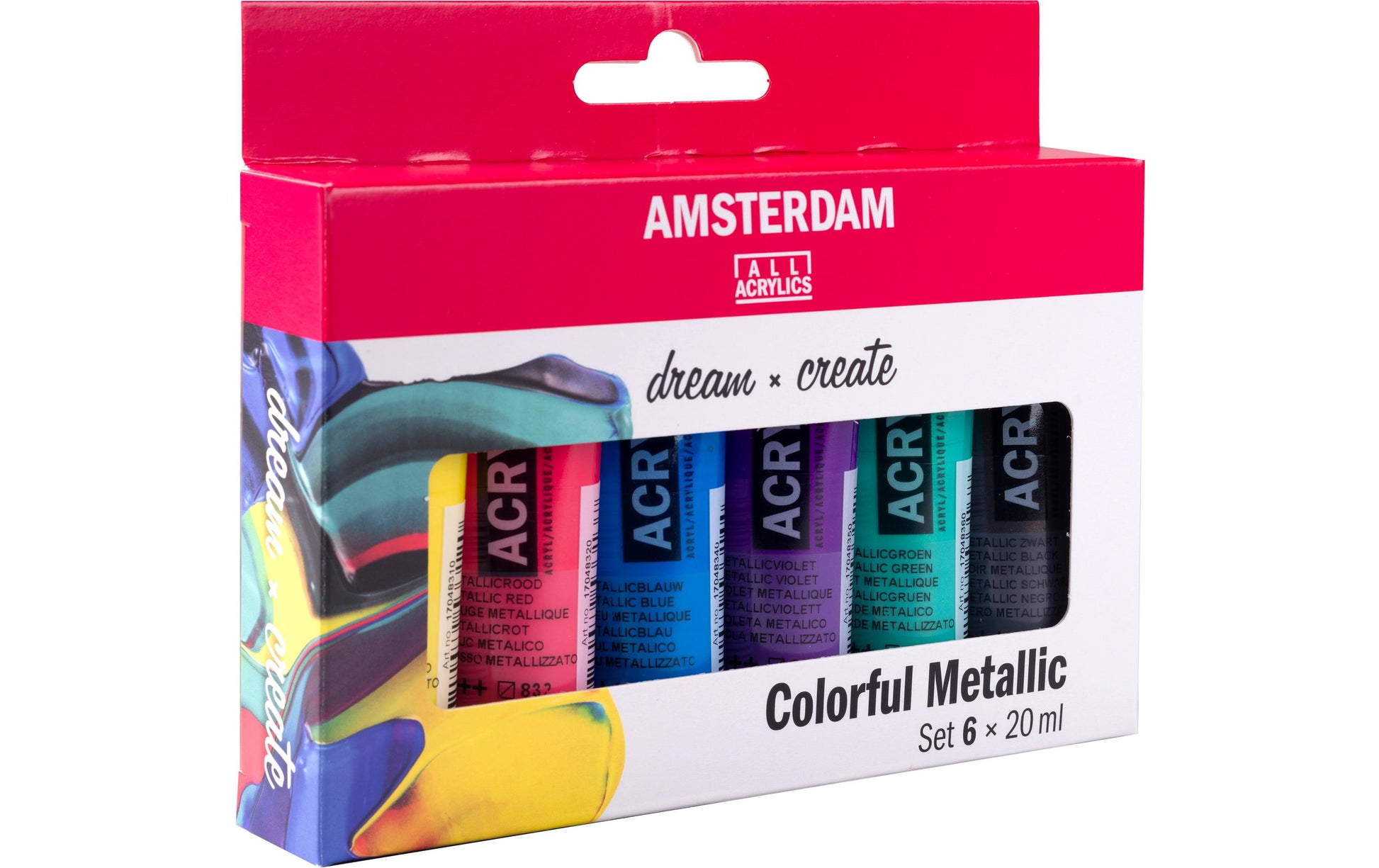 Amsterdam Acrylfarbe – Set – 6 Farben, 6 × 20 ml