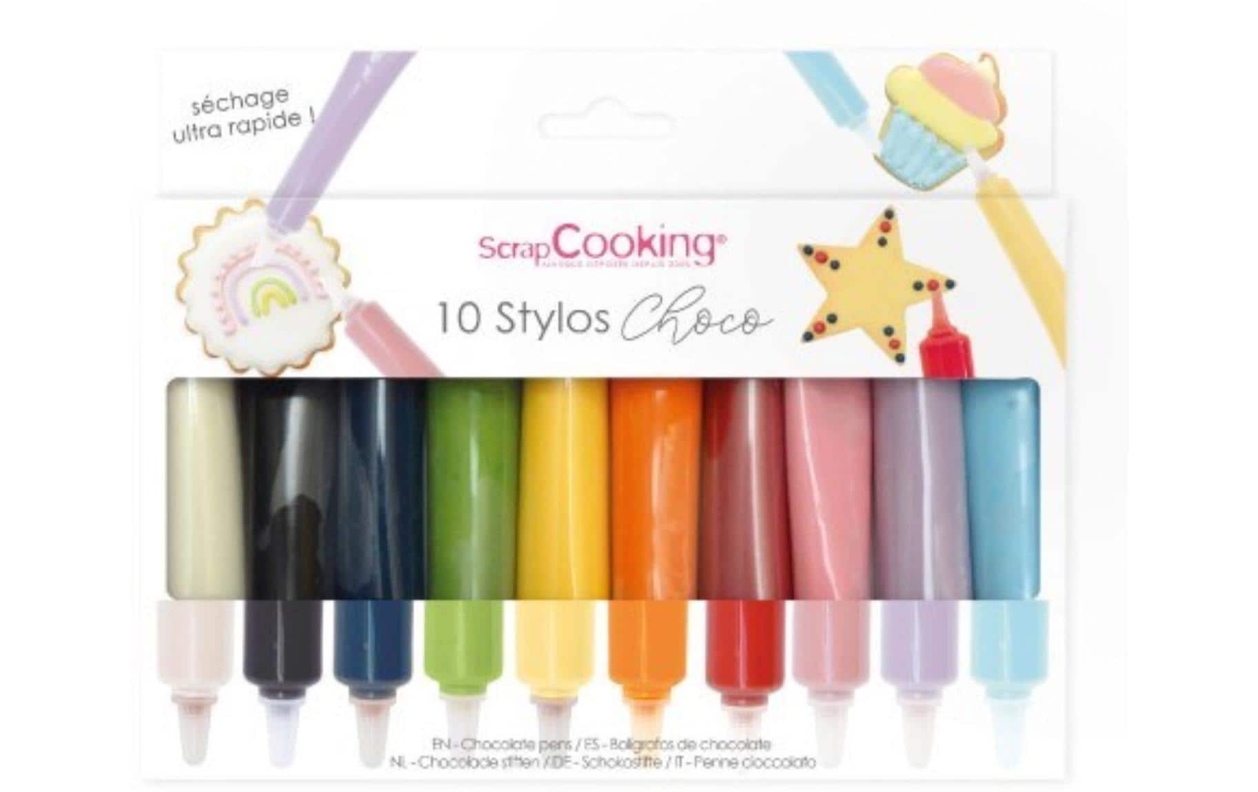 ScrapCooking Gebrauchsfertiger Farbguss Stift Mehrfarbig – 50 g