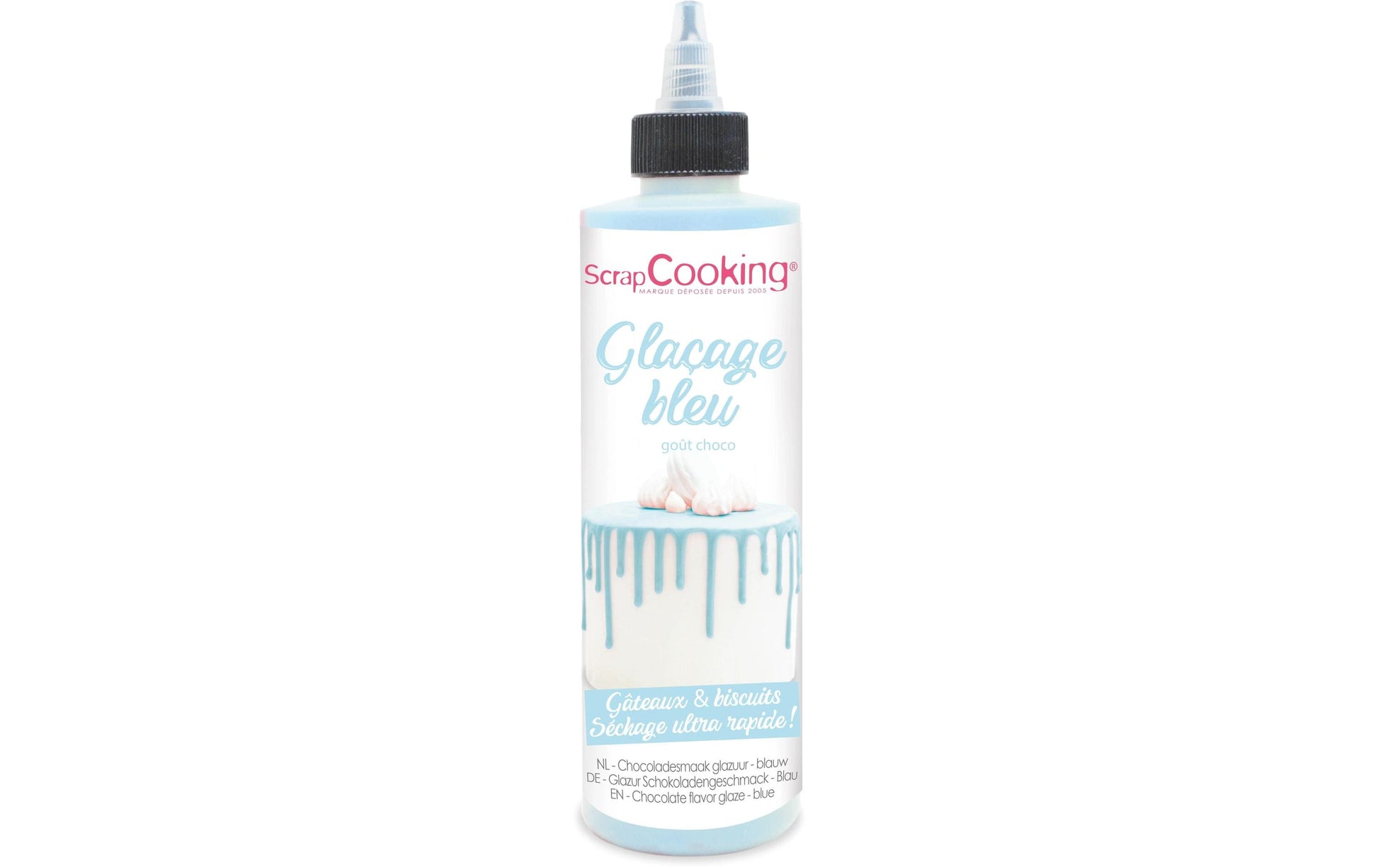 ScrapCooking Zuckerguss Tube Schokoladengeschmack, Blau – 130 g