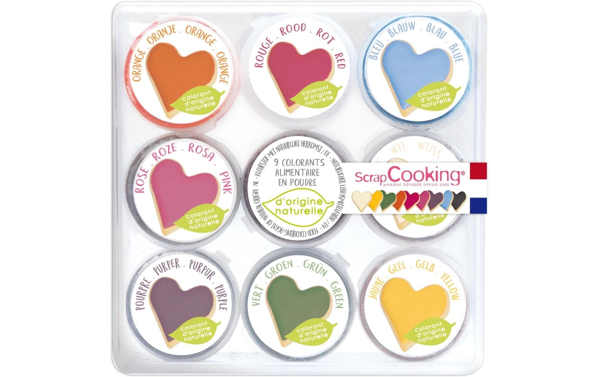 ScrapCooking Backaroma & -dekor, mehrfarbig (9 Farben), Pulver – 160 g