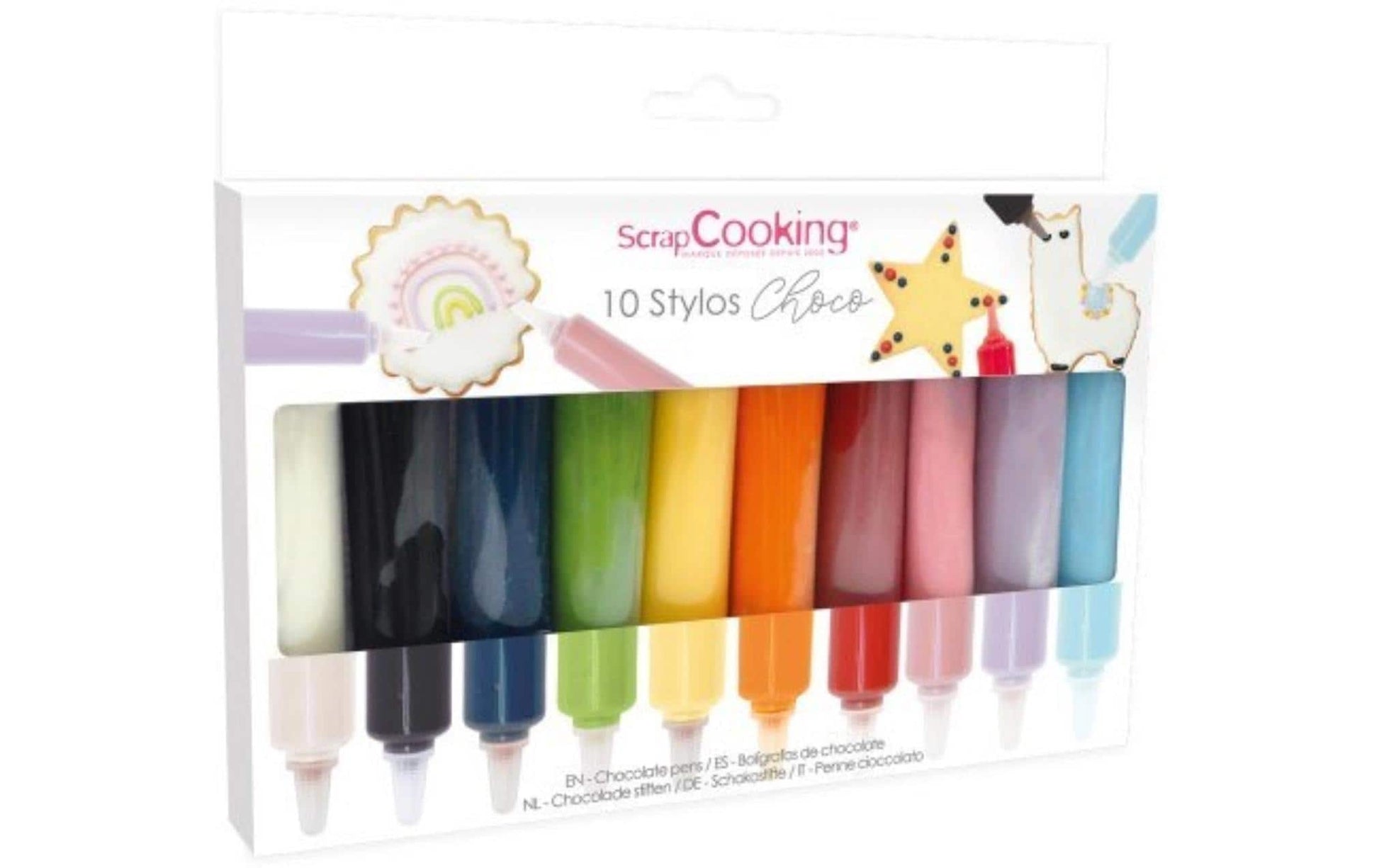 ScrapCooking Gebrauchsfertiger Farbguss Stift Mehrfarbig – 50 g