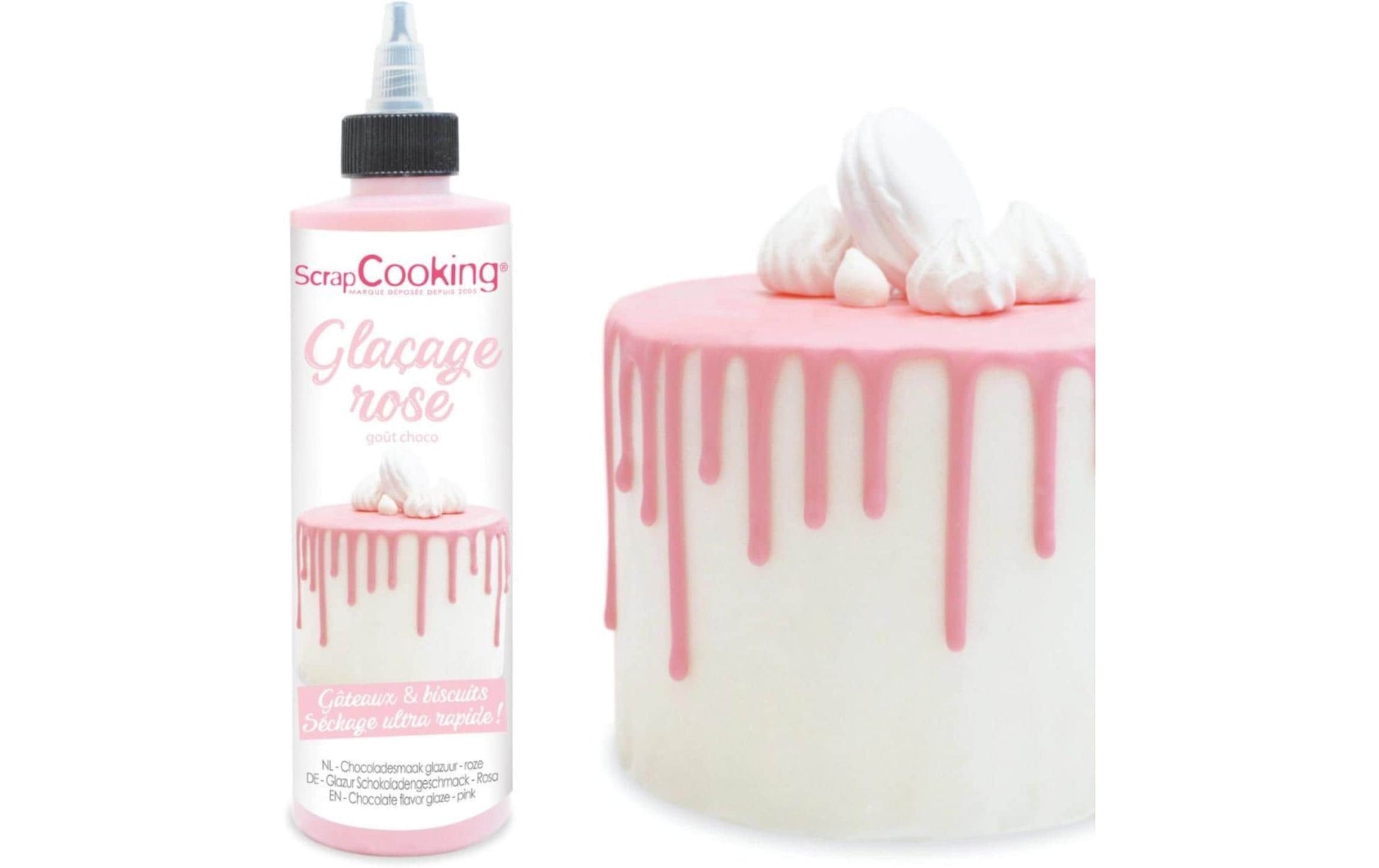 ScrapCooking Zuckerguss, Schokoladengeschmack, Tube – 130 g