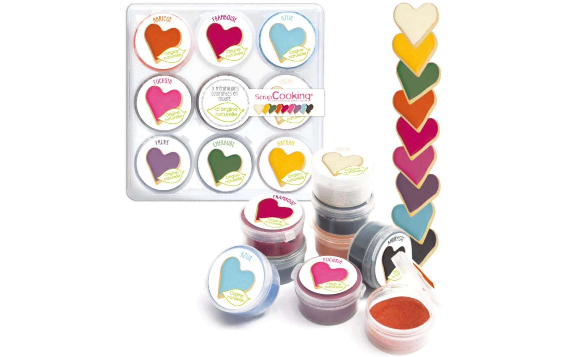ScrapCooking Backaroma & -dekor, mehrfarbig (9 Farben), Pulver – 160 g
