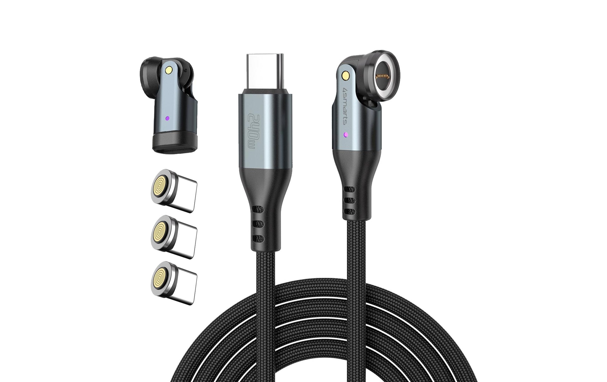 4smarts USB-Kabel, USB-C zu USB-C, 1,8 m, Lade-/Datenkabel, für Laptop, Smartphone, Smartwatch usw.