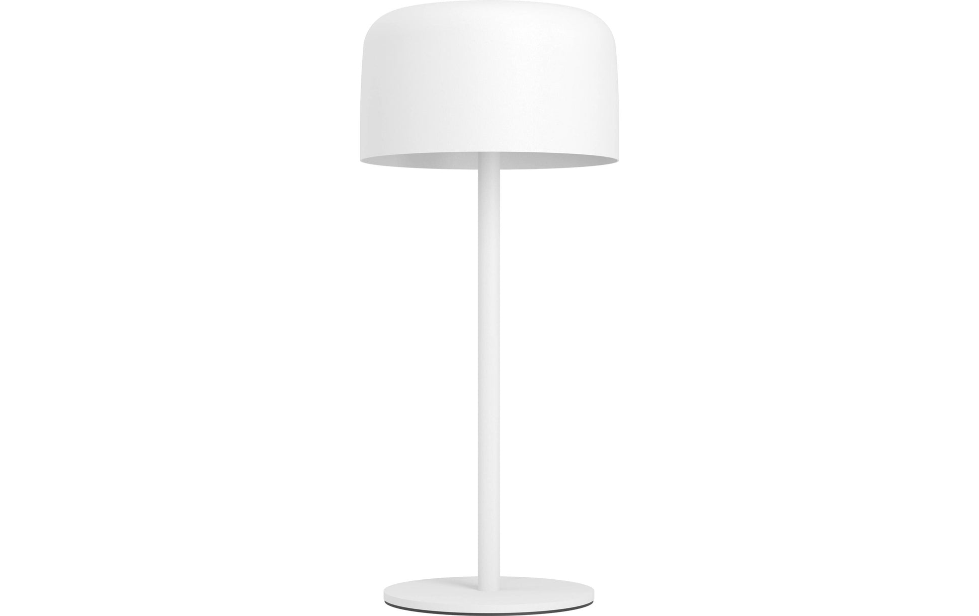 EGLO Tischleuchte Aussen – 30 cm, 270 lm, 3000 K – IP44 – Akku & Solar – Touch, USB-C, dimmbar – Weiss, Stahl