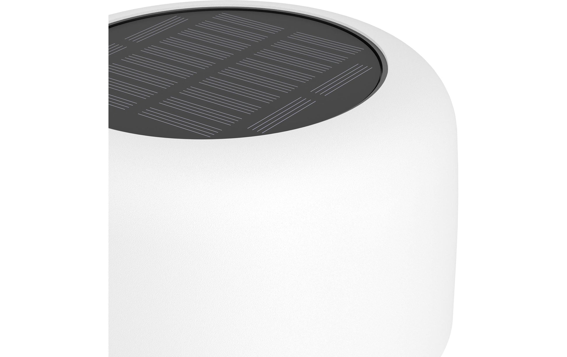 EGLO Tischleuchte Aussen – 30 cm, 270 lm, 3000 K – IP44 – Akku & Solar – Touch, USB-C, dimmbar – Weiss, Stahl